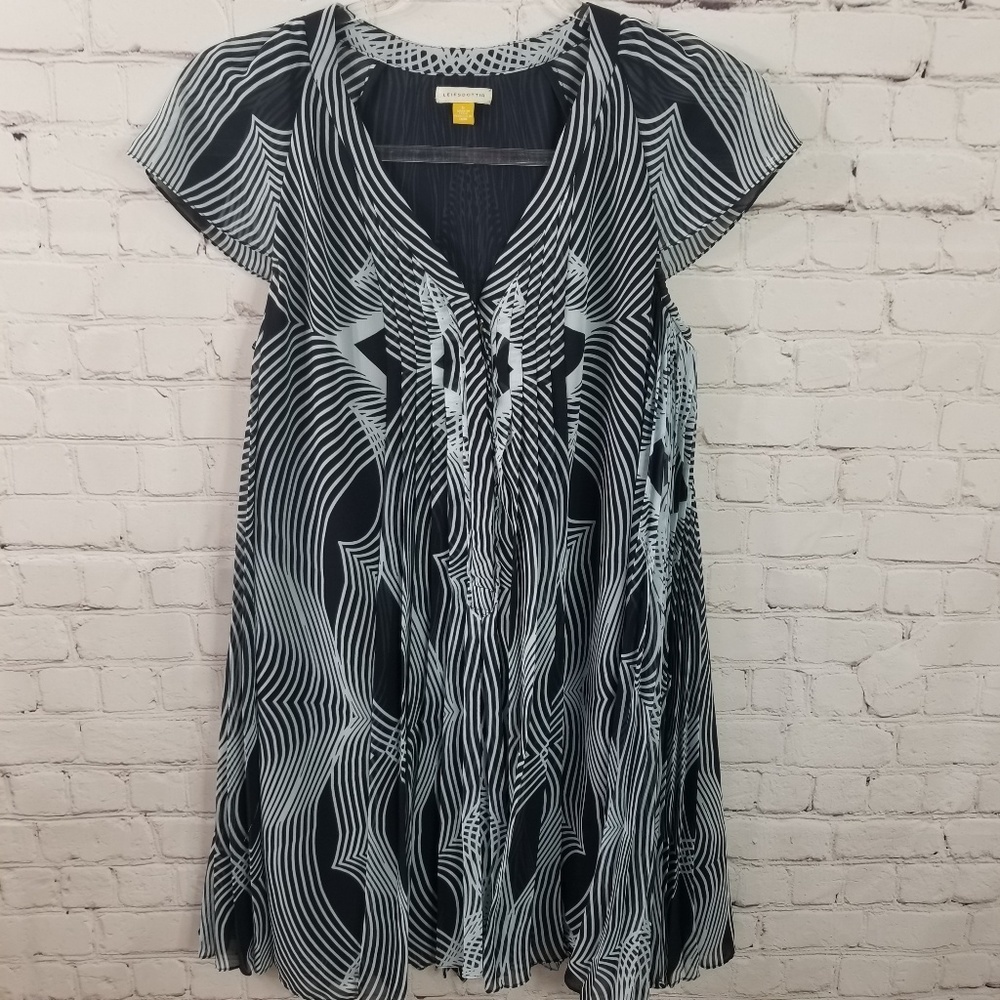 Anthropologie Leifsdottir pleated swing dress